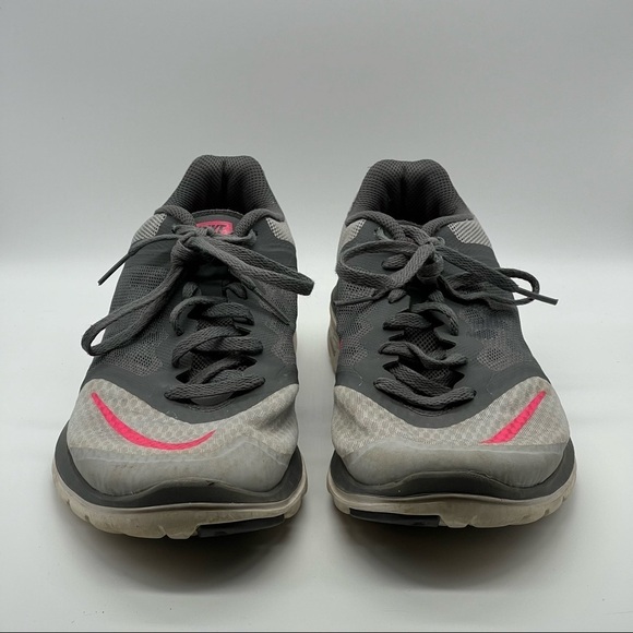 Nike FS Lite Run 3 Gray Sneaker Running Shoes - Picture 2 of 11
